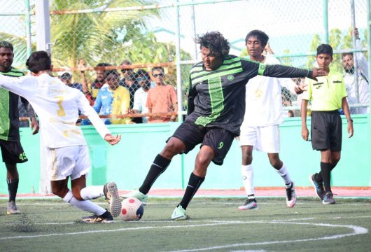 މިއަދު ހަވީރު ކުޅުނު ކްރޭޒީ ތޮޅިހެލޭ އާއި އަހިވައް ކަންމަތި ވާދަކުރި މެޗުގެ ތެރެއިން --