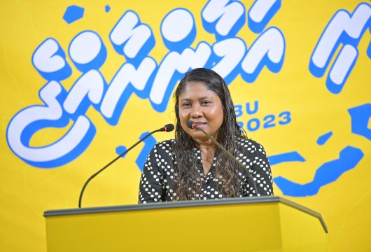 ރައީސް ޞާލިހުގެ ކެމްޕޭނު ޖަލްސާގައި ހިސާން ވާހަކަދައްކަވަނީ - - -