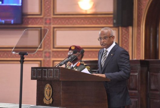 ރައީސް އިބްރާހީމް މުހައްމަަދު ސޯލިހު ރިޔާސީ ބަޔާން އިއްވަވަނީ---